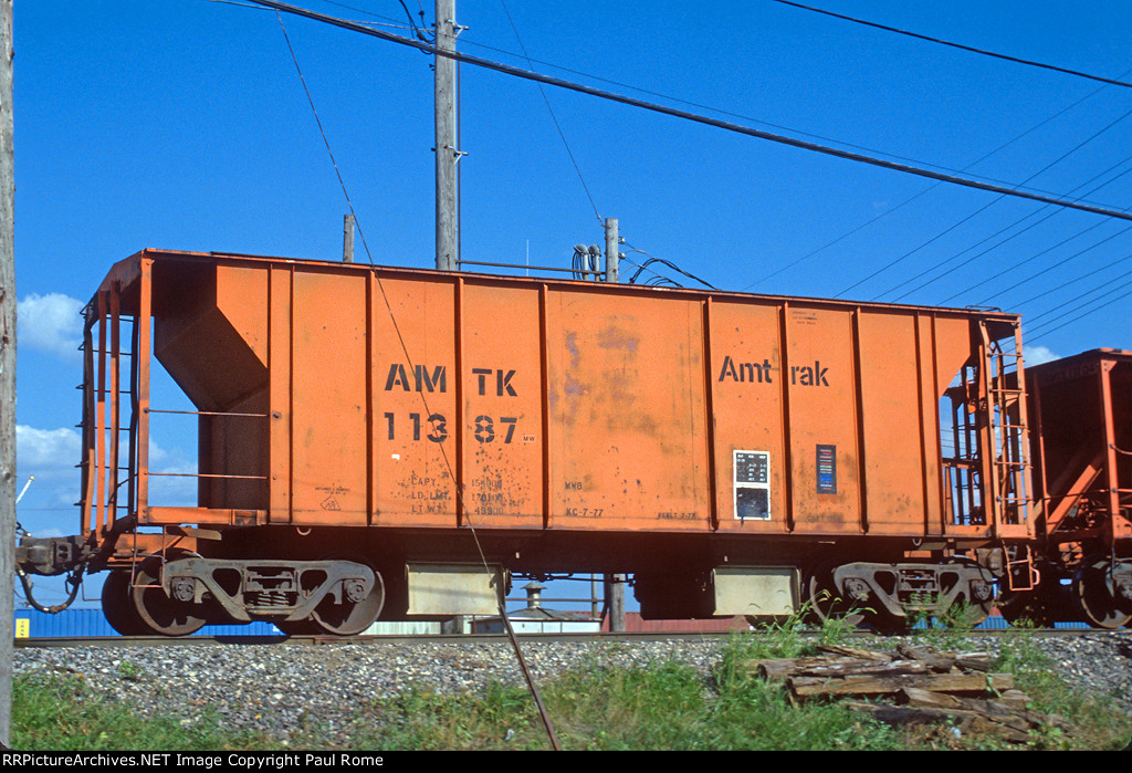 Amtrak 11387, Ballast Car, on the WCSOO Line